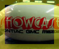 14 ft advertising blimp with Showcase Pontiac-GMC logo